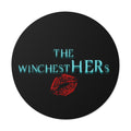 The WinchestHERS Round Vinyl Stickers - Fun, Trendy Decals for Fans, Car Stickers, Gift for Women, Occasions like Birthdays