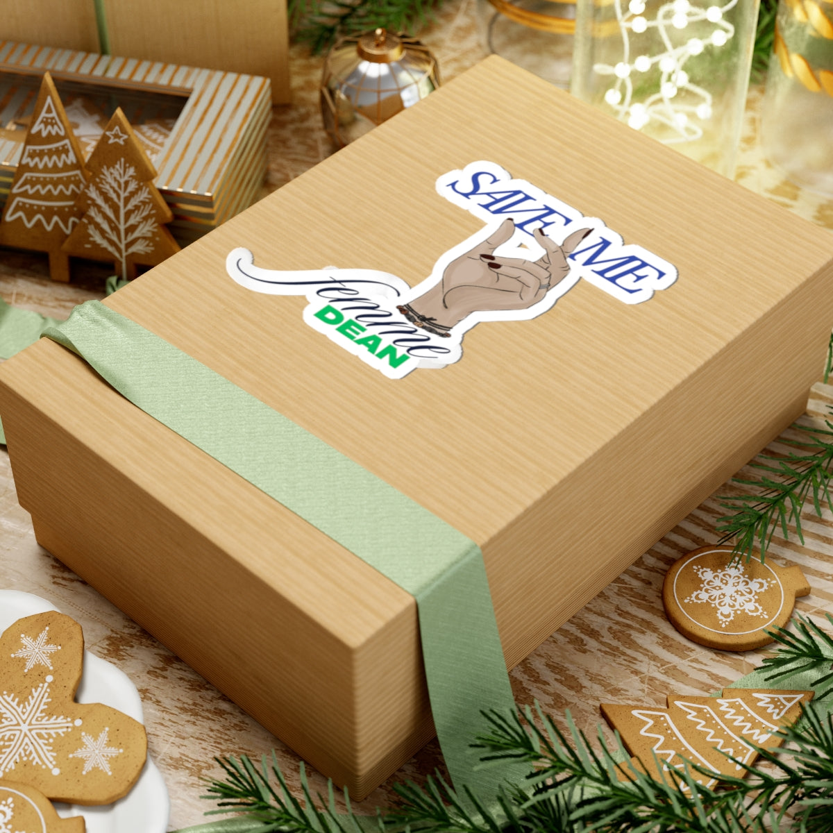 Save Me Deanna, SupHERnatural, Feminist Kiss-Cut Stickers | Save Me Design | Laptop, Water Bottle, Journal Decor, Gift for Women, Trendy Stickers