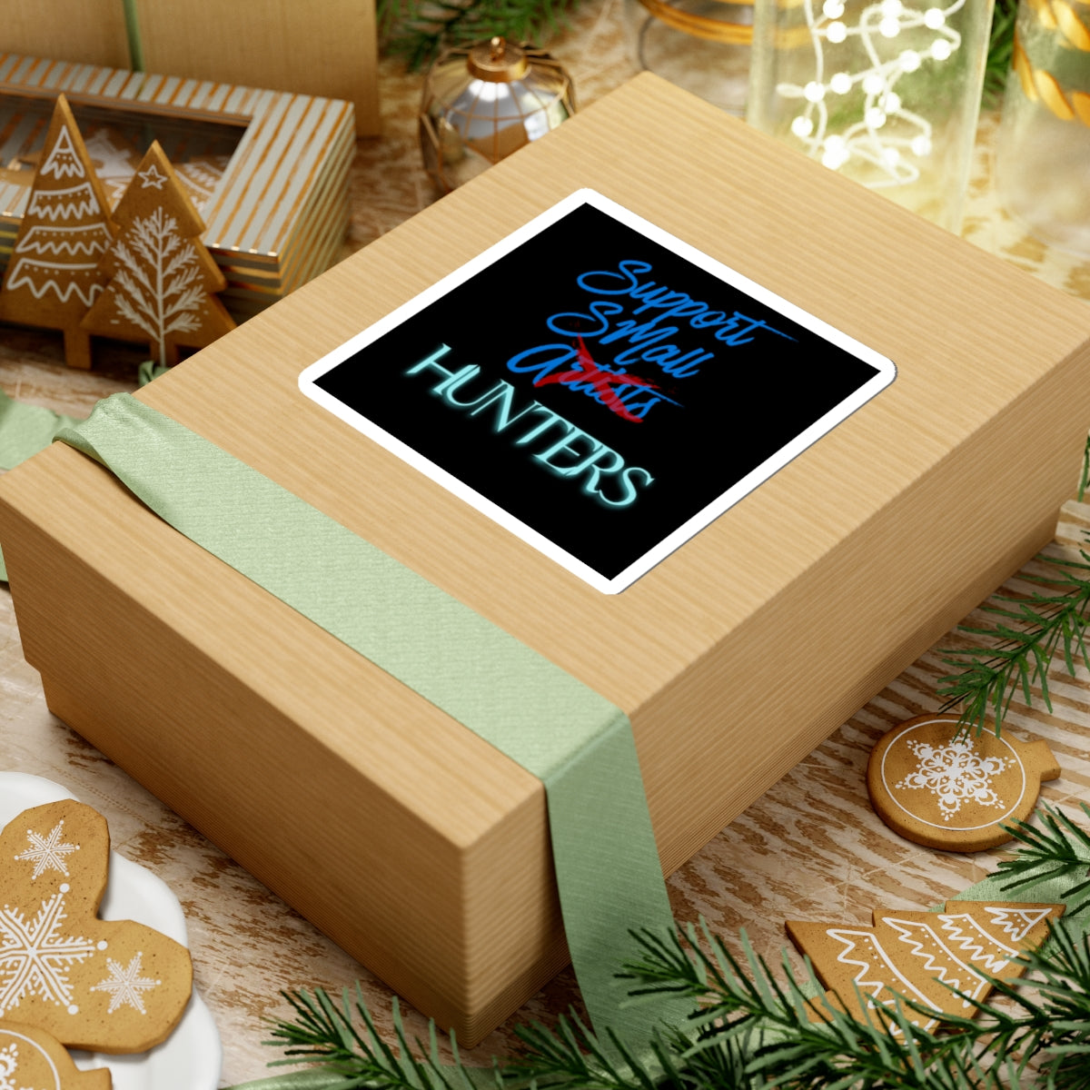 Support Small HUNTERS  | HUNTERS Collection, Unique Laptop Decals, Art Lover Gifts, Customizable Stickers, [...]