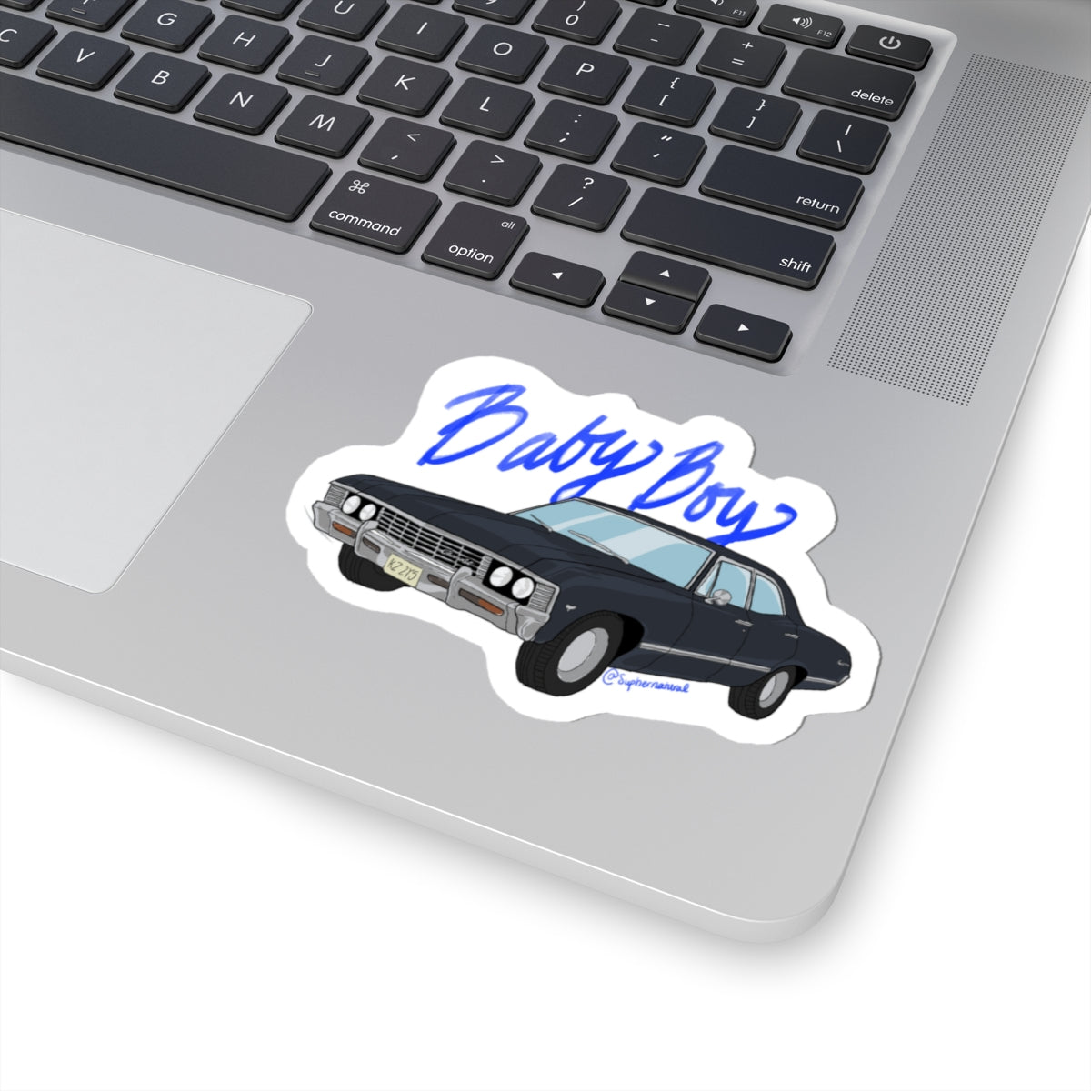The Baby Boy, retro car sticker
