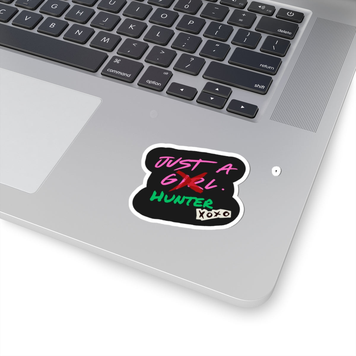Just A Hunter Sticker, Creative Kiss-Cut Stickers for Girls | Laptop Decor, Planner Embellishments, Gift for Teen, Fun Wall Art, Unique Custom Stickers